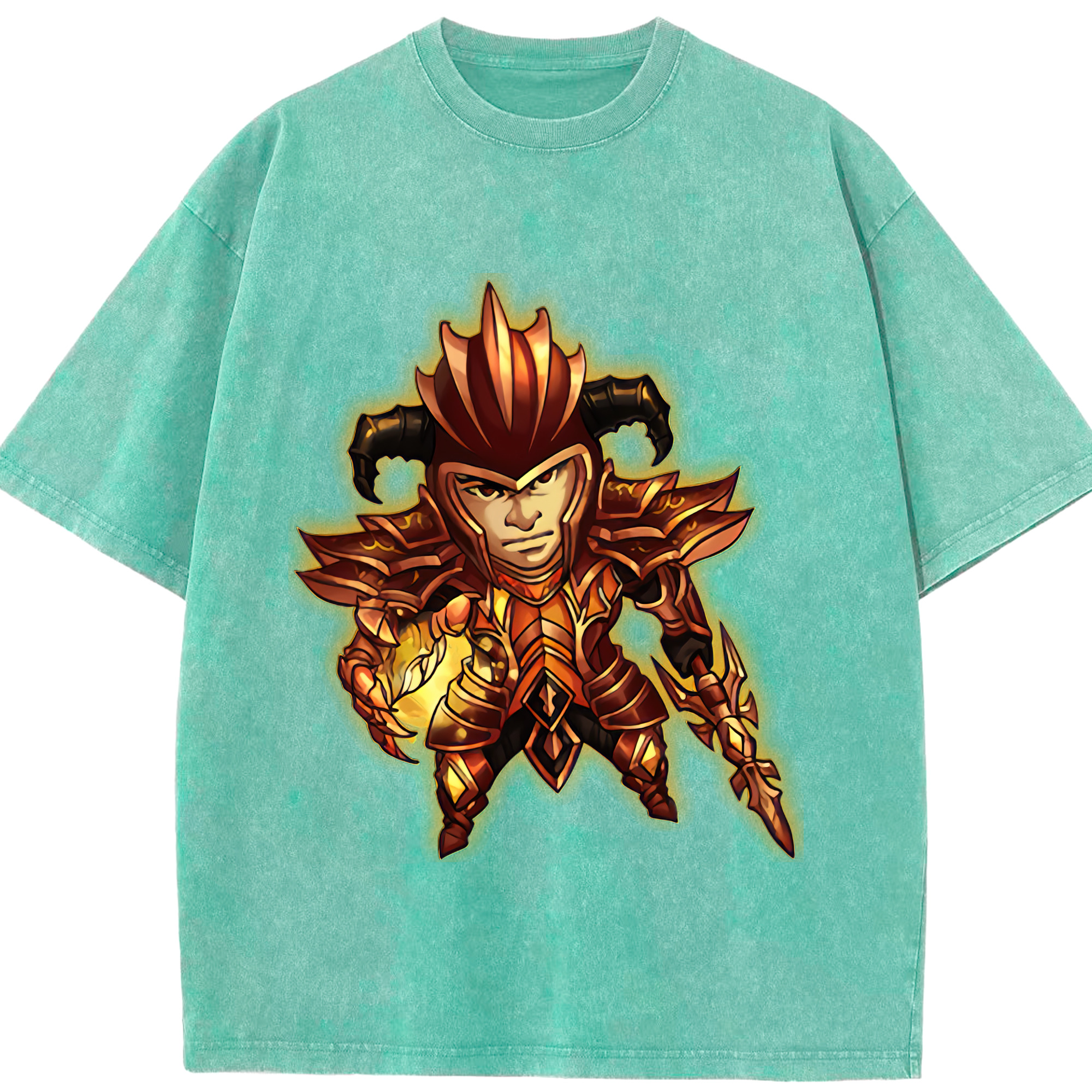 リーグ・オブ・レジェンド League of Legends LOL 綿100% ヴィンテージ風 半袖Tシャツ（フロントプリント）